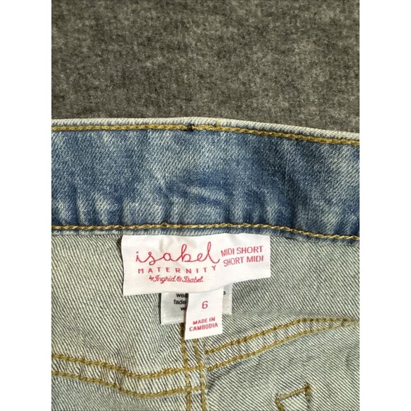 Ingrid & Isabel Maternity Women’s Shorts Short Mini Denim Size 6 - Picture 4 of 5